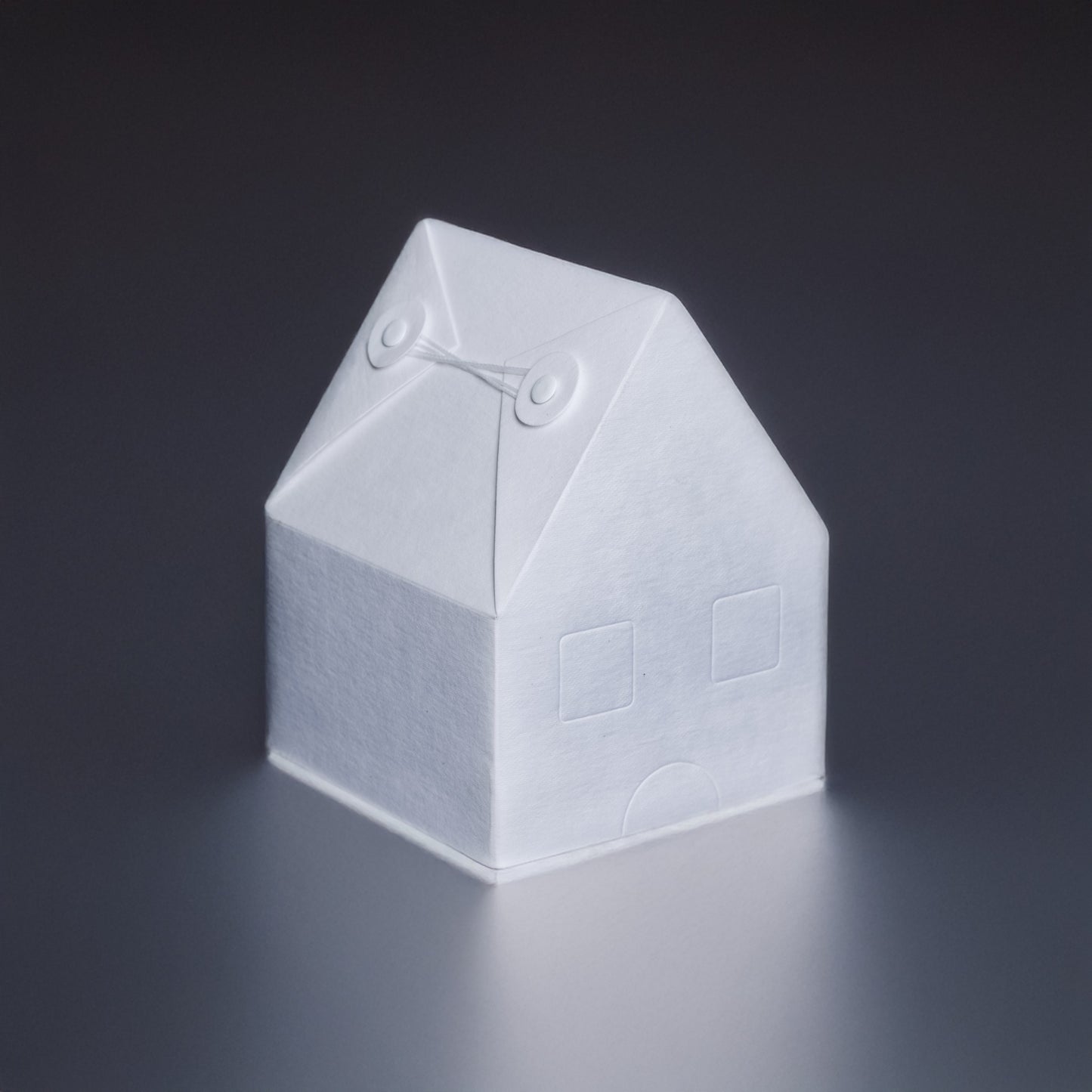 Anel Porta Azul Quadrado - Banho em Ródio Negro